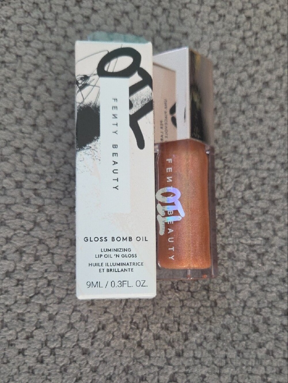 Fenty Beauty Oil Gloss Frosted Bunz — Shimmery Copper Rose